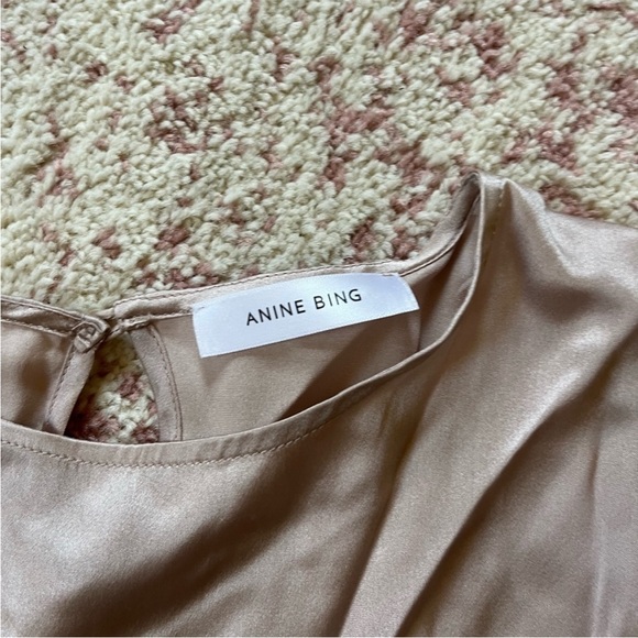 Anine Bing Flutter Sleeve Silk Top XS - Picture 5 of 7